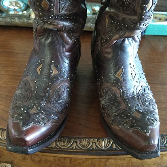 Women's Lucchese cowboy boots size 7 1/2 B - Picture 6 of 8